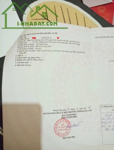 Bán 112m đất đấu giá: Lý Thường kiệt, Yên Mỹ: 0988663893 - 2
