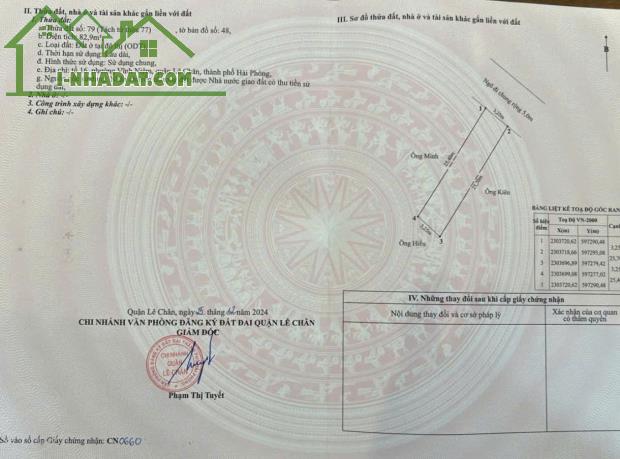 Đất xây biệt thự tại Võ Nguyên Giáp - 169m, ngang 6.5m ngõ 5m, GIá 42 tr/m - 2