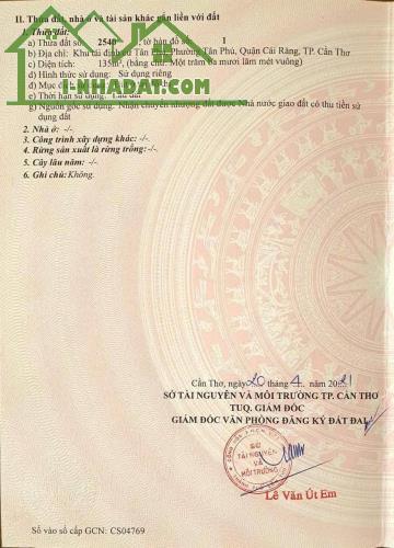 BÁN NỀN XÂY TRỌ CHO THUÊ  - NỀN CÓ CÔNG VIÊN BÊN HÔNG 8M ĐƯỜNG B6 KDC TÂN PHÚ