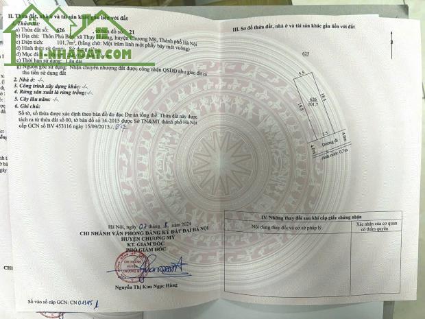 Đất mặt đường kinh doanh tại Phú Bến Thụy Hương phường Chương Mỹ - 4
