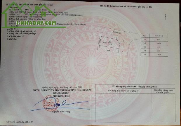 Bán lô góc Khu dân cư Tăng Long Angkora Tịnh Long hướng Đông Bắc, 175m2 SH Riêng, giá - 2