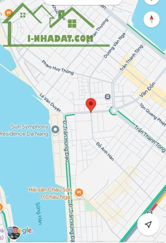 Bán đất đường (15m) Vân Đồn, Nại Hiên Đông, Sơn Trà - sát Sông Hàn - 90m2, giá 9 tỷ tl