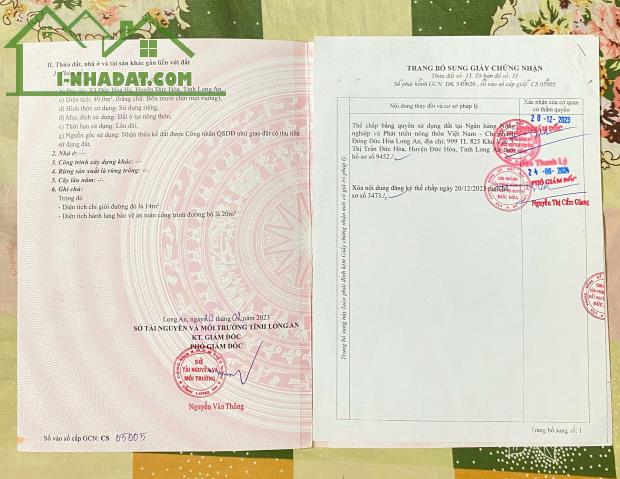 Chủ Gửi Bán Căn Nhà ở Đức Hòa Hạ ,Đức Hòa, Long An Gía 1ty250tr SHR - 4