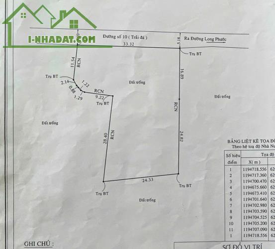 Chủ Gửi Bán Đất Mặt Tiền Đường Số 10 Phường Long Phước Quận 9. Ngang 34m giá TL - 2