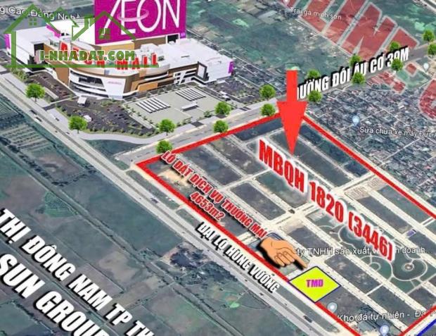 Lô ngoại giao MB1820 - Quảng Thành đối diện Aeon Thanh Hoá - Tiềm năng sinh lời cao