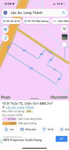 Đât đẹp giá tốt đất Lộc An sân bay Long Thành. Nơi kinh doanh thịnh vượng, an cư hạnh - 1