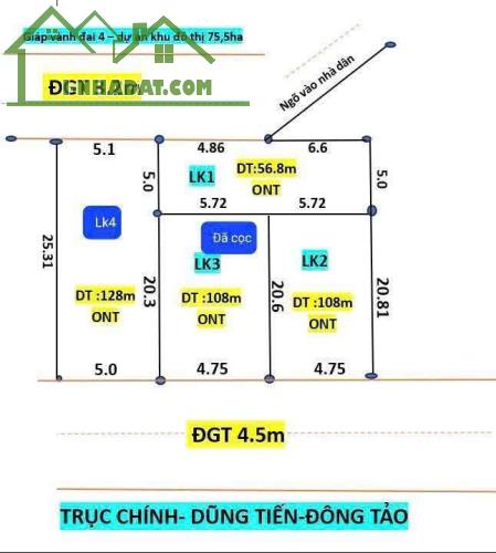 CỰC HIẾM Lô Liền Kề KHOÁI CHÂU, HƯNG YÊN Chỉ 1,3 tỷ, Gần Vành Đai 4