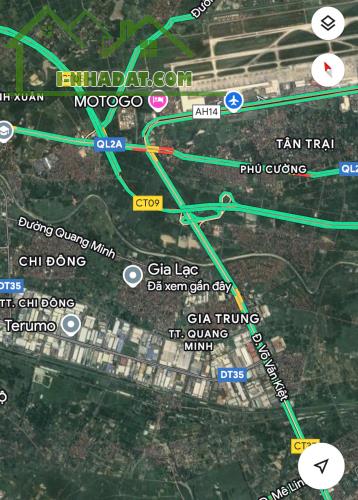 Hơn 3tỷ lô góc Tổ3 Quang Minh Mê Linh ngay bìa làng gần Dự Án Nhà Ở Ven Sông Eco Riverside