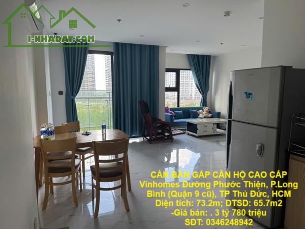 CẦN BÁN GẤP CĂN HỘ CAO CẤP Vinhomes Đường Phước Thiện, P.Long Bình (Quận 9 cũ), TP Thủ