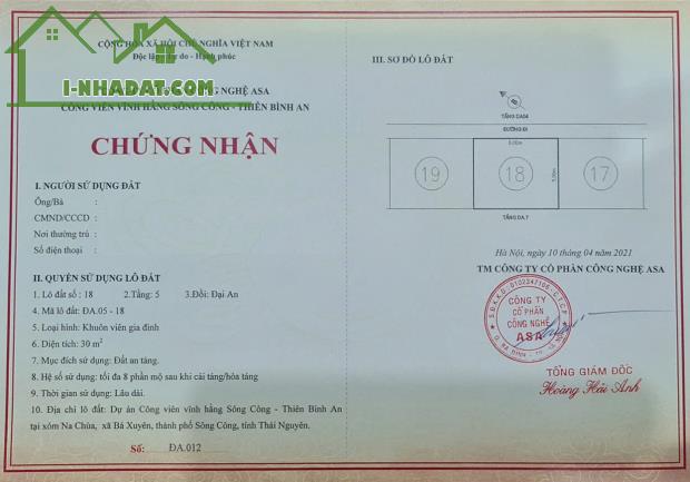 Đất nghĩa trang, đất công viên vĩnh hằng công viên nghĩa trang Thiên Bình An, Sông Công, - 4