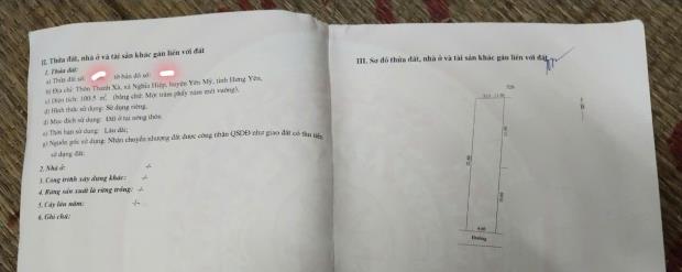 Hiếm bán nhà ở diện tích 100m tại Thanh Xá, Nghĩa Hiệp, Yên Mỹ, Hưng Yên