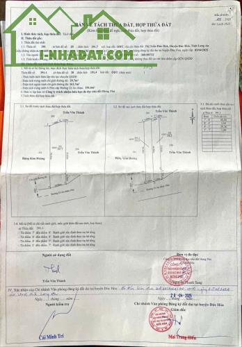 Cần bán lô đất mặt tiền nhựa út an Gía 1ty850tr SHR - 2
