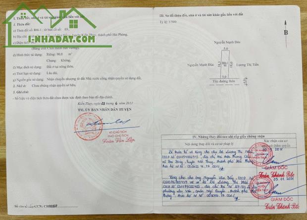 Bán đất Đại Đồng - Kiến Thụy - Hải Phòng