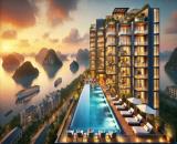 Căn hộ  tòa khách sạn Sky M, đường Hoàng Quốc Việt, Hạ Long, view vịnh Hạ Long sở hữu lâu