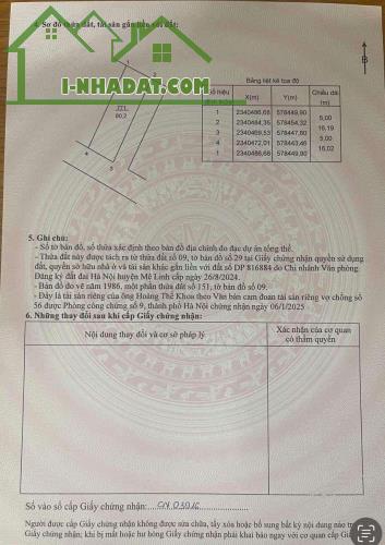 GẤP! BÁN LÔ GÓC,TIỀN PHONG,MÊ LINH,80M,5X TRIỆU/M,KINH DOANH,ĐẦU TƯ