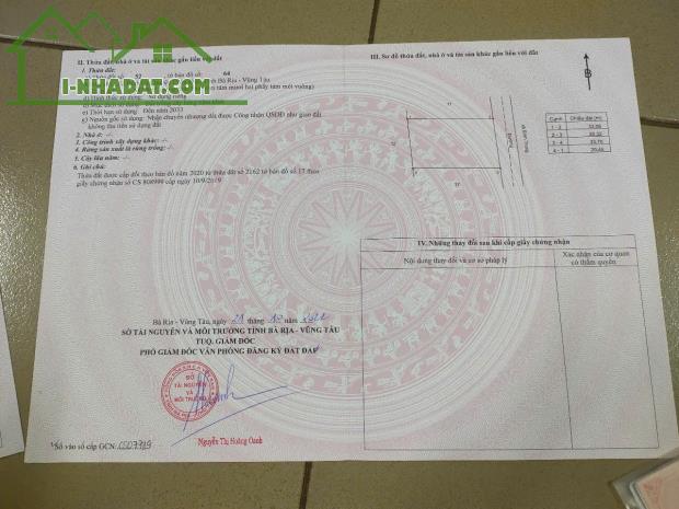 chủ cần bán thuộc bình giả giáp bình trung huyện Châu Đức.