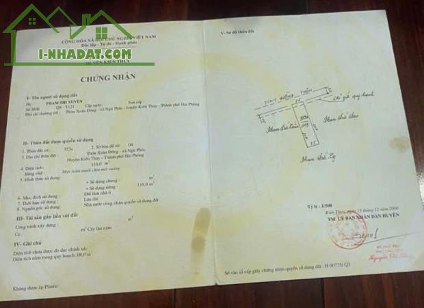 Bán đất Ngũ Phúc - Kiến Thụy - Hải Phòng - 4