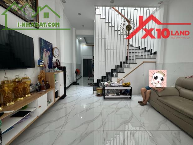 TRẢNG DÀI, BIÊN HÒA, NHÀ ĐẸP 2 TẦNG, 62M2, FULL THỔ CƯ - 3,99 TỶ 30M RA MẶT TIỀN - 2