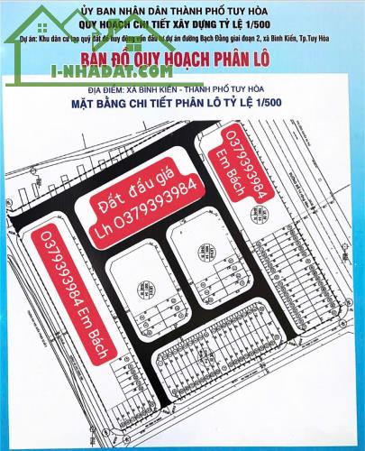 Khu Dân Cư Đường 14 Trung tâm Tuy Hòa Lô góc Lô thường Đất nền 5x20 100m2 cách biển 300m - 1