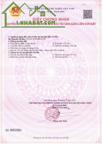 chú Chín thiếu nợ nhờ e đi gấp că 121m2, 770tr sổ hồng riêng ở Tân Xuân Hóc Môn - 4