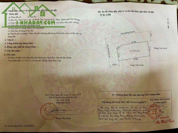 Bán đất Chung cư Tắc Giang - Kiến Thụy - Hải Phòng