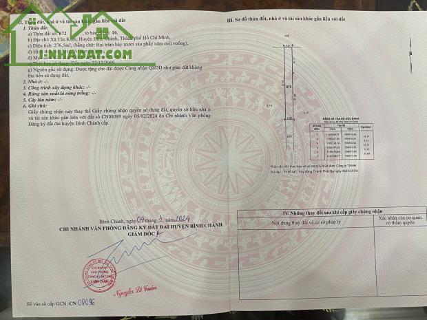 Cần Bán Đất Tại Tân Kiển, Bình Chánh, TP. Hồ Chí Minh - 1