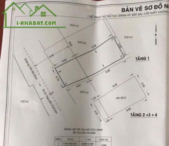 Bán nhà mặt tiền Trần Bá Giao, P.5, Gò Vấp: 4,2( NH: 5m) x 13,8m, giá 7,9 tỷ - 1