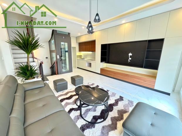 Nhà đẹp đơn lập phố Đàm Quang Trung, full nội thất,thang máy,ôtô 7 chỗ ngủ trong nhà, - 2
