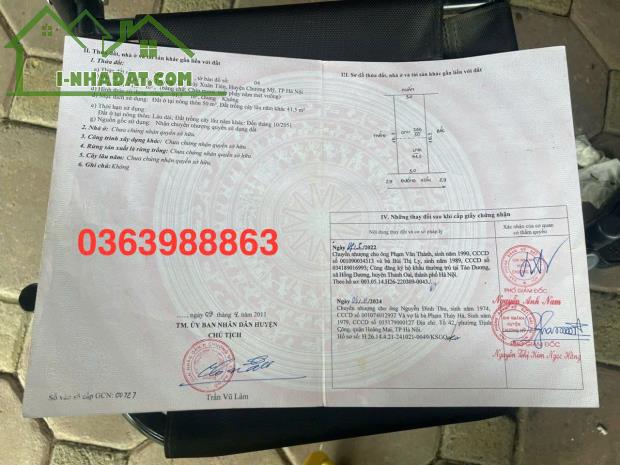 CC cần bán lô đất 91m tại tiên trượng thủy xuân tiên chương mỹ