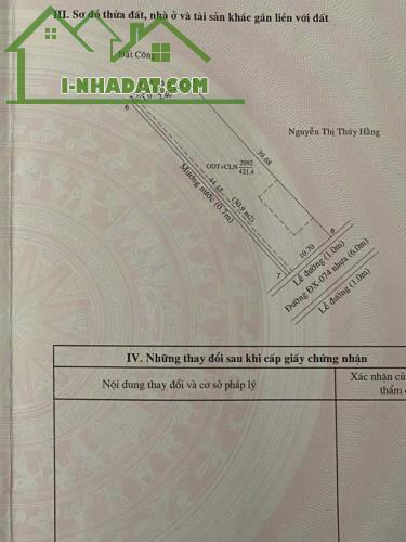 Đất Phường Định Hòa. Tp Bình Dương, Mặt tiền Đx 074 diện tích: 10,7x40 tổng 452m2 - 2