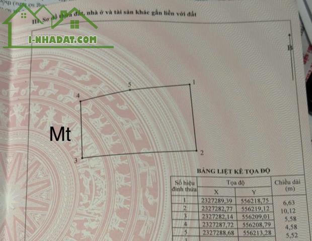 Ô TÔ 7 CHỖ - LÔ GÓC  - MẶT TIỀN RỘNG - HÌNH THỬA A4 - 3