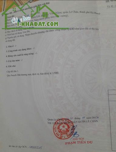 Đất Thiên Lôi, 51m, lô góc 2 mặt, giá 2.35 tỉ, gần ngay Tiểu Học Vĩnh Niệm - 2