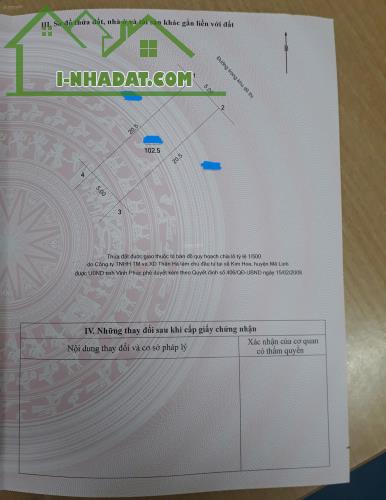 Bán đất dịch vụ Kim Hoa, Mê Linh, đối diện 9 tòa CC XH Garden City đang mở bán - 1