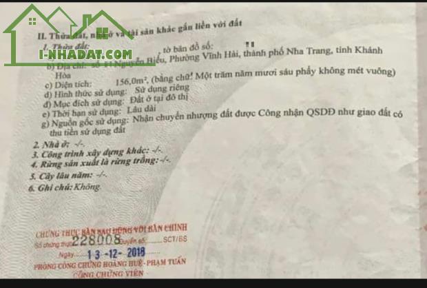 HIếm: Bán lô đất ngang  đẹp 6,1m 2 mặt tiền Nguyễn Biểu dt  156m cách biển 280m - 4