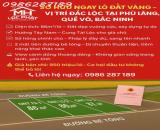 CHÍNH CHỦ CẦN BÁN LÔ ĐẤT 2 MẶT TIỀN ĐẸP THÔN AN TRẠCH, PHÙ LÃNG, QUẾ VÕ, BẮC NINH