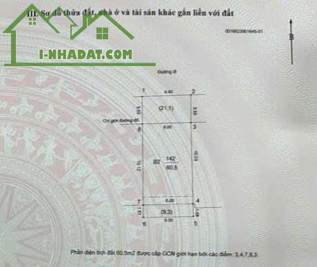 BÁN NHÀ PHỐ TÔ HIỆU 60M 3 TẦNG - MẶT TIỀN 6M CHỈ 46 TỶ