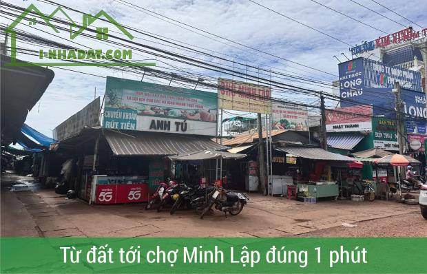 NGÂN HÀNG PHÁT MÃI 5 SỔ ĐẤT THỔ CƯ NGAY CHỢ MINH LẬP CHƠN THÀNH ĐÚNG 395 TRIỆU/S - 4