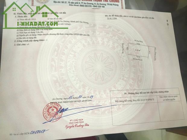 ĐẤT ĐẸP - GIÁ TỐT - Vị Trí  Cống Mỹ, phường Nam Sơn, Quận An Dương, Hải Phòng