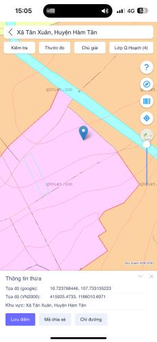Bán 2 hecte đất ONT Đường số 14 - Tân Xuân - Hàm Tân giá ngộp 700k/m2 - 2