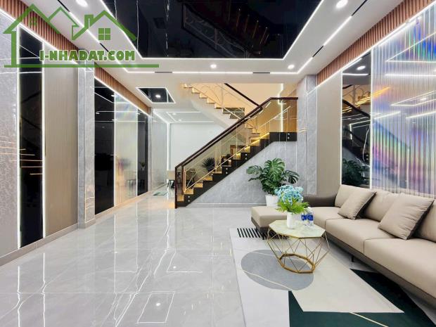 Bán nhà hẻm 5m 1 sẹc sát mặt tiền đường Phan Huy Ích, P.12, 5 x 11, 3 lầu giá 5.9 tỷ tl - 1