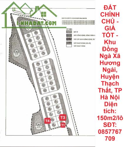 ĐẤT CHÍNH CHỦ - GIÁ TỐT - Khu Đồng Ngà Xã Hương Ngải, Huyện Thạch Thất, TP Hà Nội