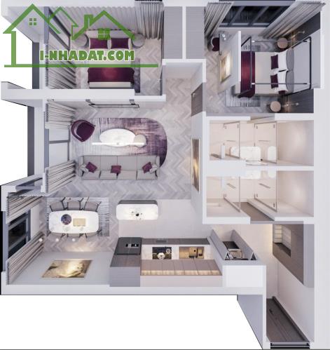 Ở đây, bạn không chỉ sống – bạn đang sống như các tỷ phú.  Căn hộ 2PN tại Regal Residence - 2