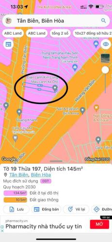 Bán đất phường Tân Biên, nhà thờ Hà Phát vị trí 2 QL1A mặt tiền KD 145m2 chỉ 3,6 tỷ - 5