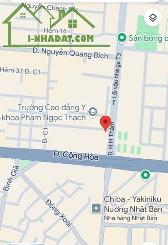 Đ. Hoàng Hoa Thám, lối vào nhà ga T3, 54m², 4 tầng, ST - 2