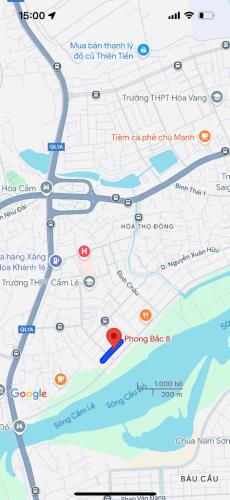 Bán lô đất mặt tiền (ngang 10m) đường Phong Bắc 8, gần sông Thăng Long, Cẩm Lệ, Giá 6 tỷ - 1