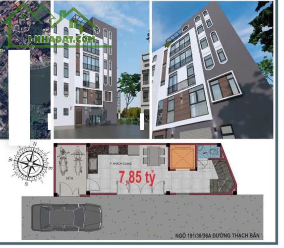 Chính chủ gửi bán nhà riêng Thạch Bàn cực đẹp 34m2 6 tầng thang máy oto đỗ cửa giá 7,85 tỷ