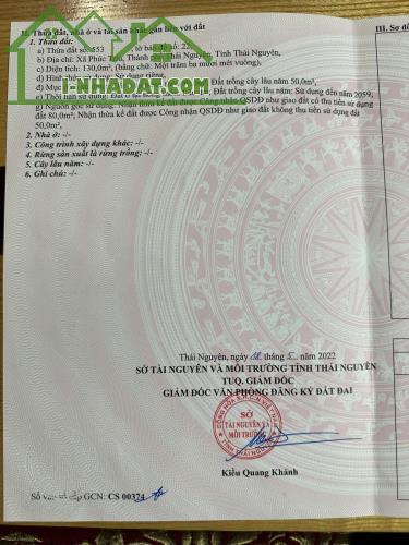 Bán BĐS Phúc Xuân-Phúc Trìu-Thái Nguyên - 2