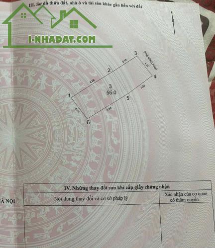 Mặt phố Minh Khai, Vỉa hè Kinh doanh, Diện tích 55m2, 4 tầng, mặt tiền 4.2m. Giá 22 tỷ.