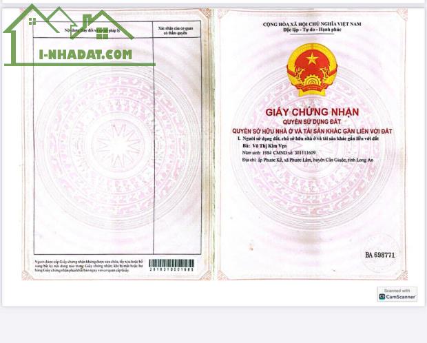 🏡 CHÍNH CHỦ CẦN BÁN GẤP – LÔ ĐẤT VƯỜN GẦN 2.000M² TẠI PHƯỚC LÂM, CẦN GIUỘC, LONG AN