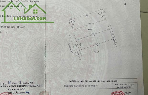 Chính chủ gửi bán nhà 2 tầng mặt tiền đường An Mỹ 7 ( VỊ TRÍ CẦU RỒNG & CHỢ ĐÊM SƠN TRÀ ) - 1